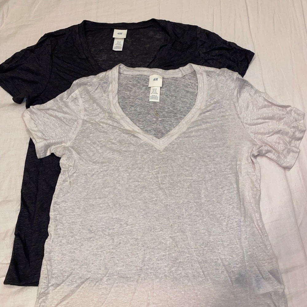 TWO light sheer tshirts